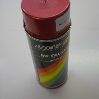 Bombe peinture rouge métalisé