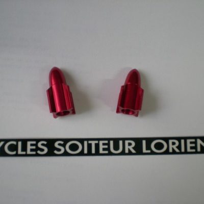 Bouchons de valve ROCKET rouge