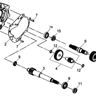 Pignon arbre roue arrière SYM SYMPHONY 50 SR