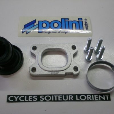 Pipe d'admission POLINI ( pour carburateur Dellorto )