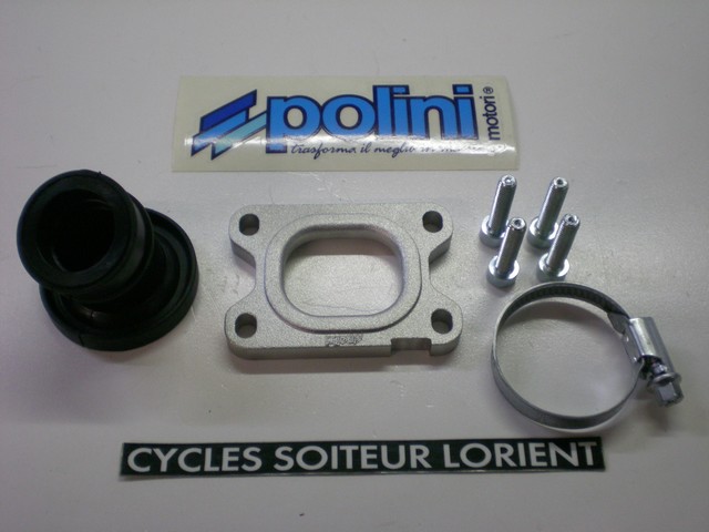 Pipe d'admission POLINI ( pour carburateur Dellorto )
