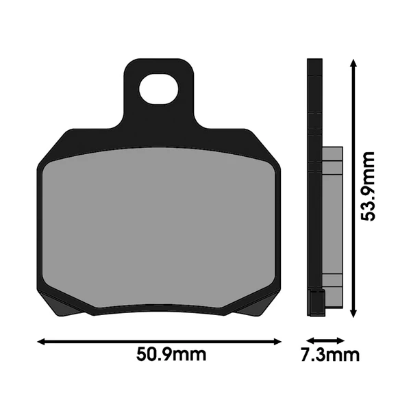 Plaquette de frein POLINI DERBI - APRILIA - BENELLI - SUZUKI - DUCATI - MV AGUSTA - BIMOTA - YAMAHA - PEUGEOT – Image 2