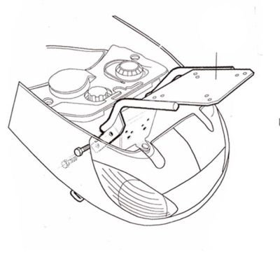 Support top-case SHAD PEUGEOT VIVACITY 50 / 100