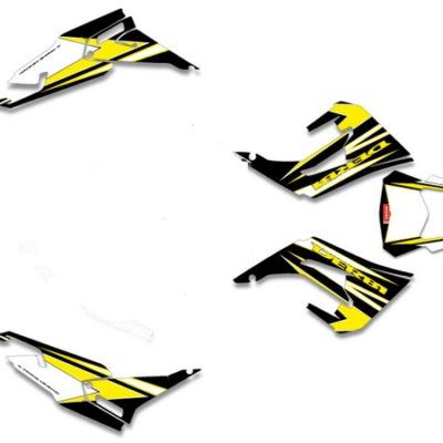 Kit déco DERBI SENDA SM / R 2018- 2019 ( jaune suzuki )