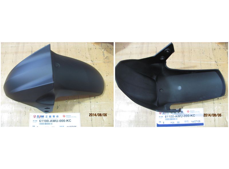 Garde-boue avant SYM CROX noir mat (BK-007U )