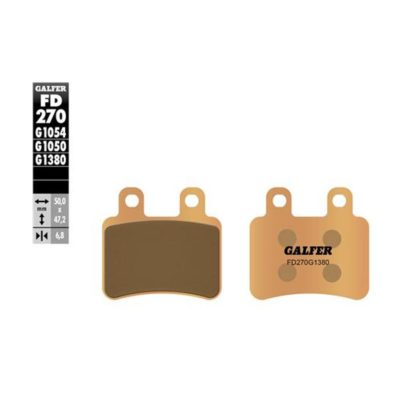 Plaquette de frien GALFER DRD PRO - SATELIS - ELYSTAR - DT