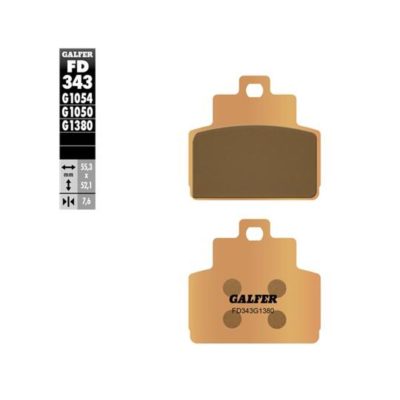 Plaquette de frein GALFER PIAGGIO X8 - MP3