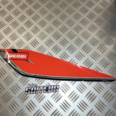 Autocollant droit dosseret fluo black DERBI R DRD / SM DRD XTREME E2
