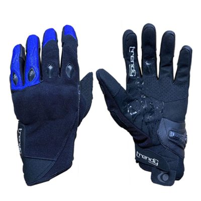 Gants noir et bleu TRENDY