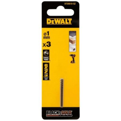 Forêts DEWALT D 1 mm x 3