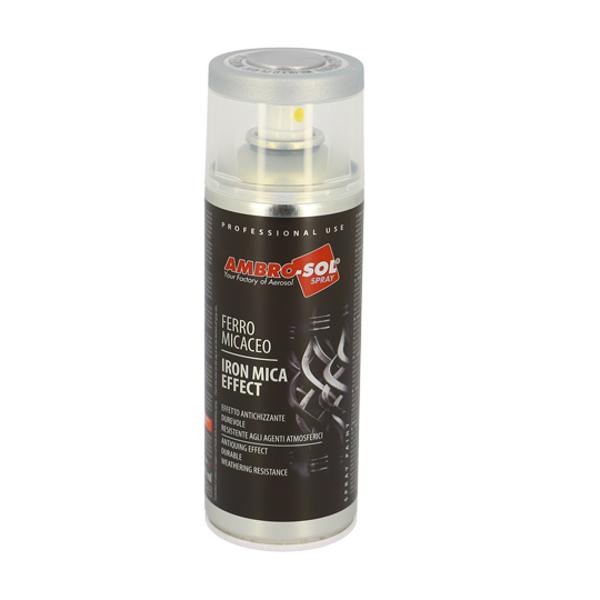 Bombe peinture effet acier argent