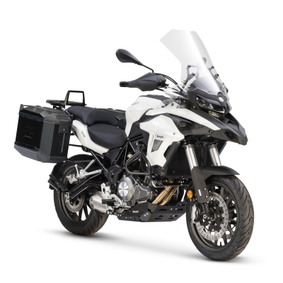 Kit valises noires + pare-brise + sabot BENELLI TRK 502