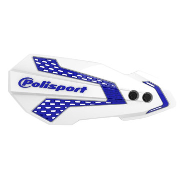 Protège-mains orange et bleu moto POLISPORT
