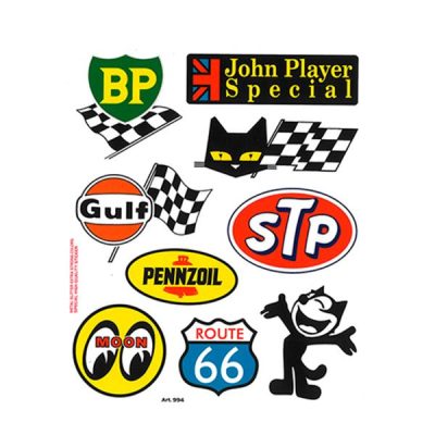 Autocollant marques lubrifiants