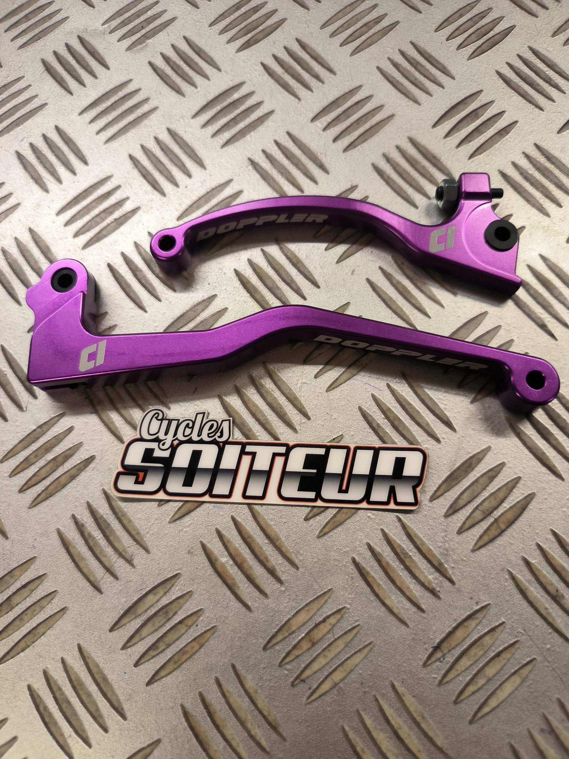 Paire de leviers DOPPLER RIEJU MRT violet